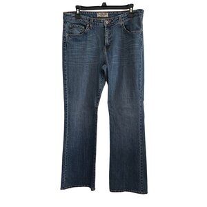 Vtg U.S. Polo Assn. Jeans Size 15/16 (Juniors) Blue Denim Bootcut Made In Jordan